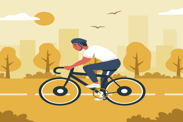 Imagen decorativa Pedaleando a la Distri
